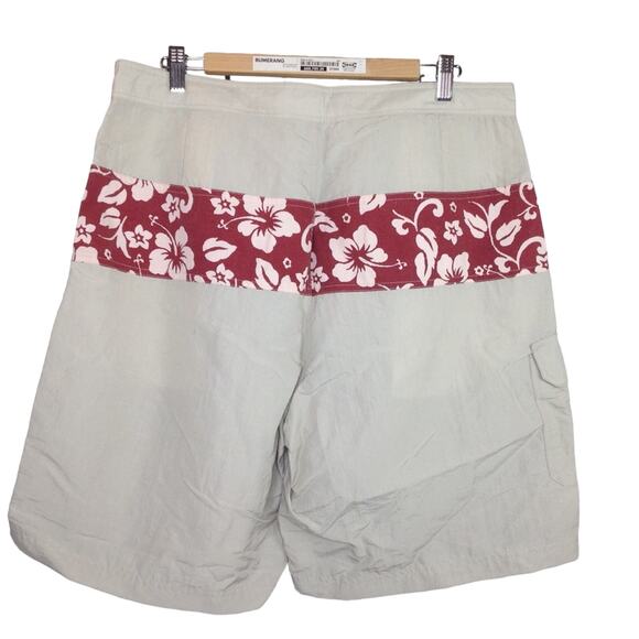 Northwest Blue  Floral Brown Casual Shorts Men's Size Large - Picture 2 of 5